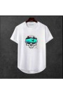 Erkek Ön Baskili T-shirt Plus Model